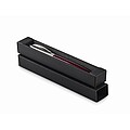 Push button pen in box, burgundy