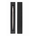 Push button pen in box, matt silver