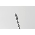 Push button pen in box, matt silver