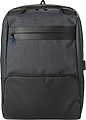 PVC backpack with anti-theft back pocket.