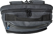PVC backpack with anti-theft back pocket.