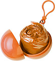 PVC poncho in a plastic ball Orange