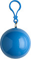 PVC poncho in a plastic ball Pale blue