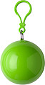 PVC poncho in a plastic ball Pale green