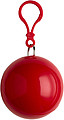 PVC poncho in a plastic ball Red