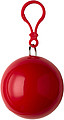 PVC poncho in a plastic ball Red