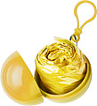 PVC poncho in a plastic ball Yellow