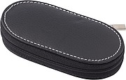 PVC pouch with metal manicure set