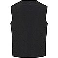 Quartz GRS recycled unisex quilted bodywarmer, solid black