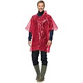 Rain poncho - red