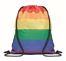 Rainbow RPET drawstring bag
