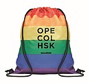 Rainbow RPET drawstring bag