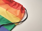 Rainbow RPET drawstring bag