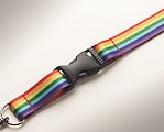 Rainbow RPET lanyard