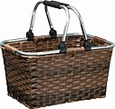 Rattan shopping basket