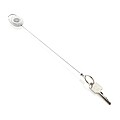 RCS recycled ABS roller clip keychain, white