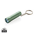 RCS recycled aluminium keychain torch, green