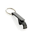 RCS recycled aluminum bottle and can opener, black