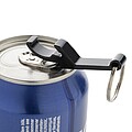 RCS recycled aluminum bottle and can opener, black
