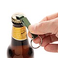 RCS recycled aluminum bottle and can opener, green