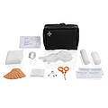 RCS recycled nubuck PU pouch first aid set, black