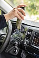 RCS recycled plastic 10W wireless charging car holder