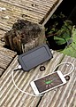 RCS recycled plastic Solar powerbank with 10W Wireless