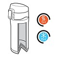 RCS Recycled stainless steel easy lock vacuum mug