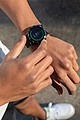RCS recycled TPU Fit Watch round