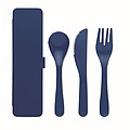Re-usable PP portable cutlery set and case