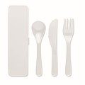 Re-usable PP portable cutlery set and case