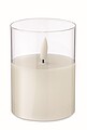 Real flame-effect LED wax candle