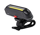 Rechargeable bicycle light, black