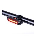 Rechargeable bicycle light, black