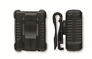 Rechargeable bike light set, black