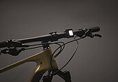 Rechargeable bike light set, black