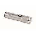 Rechargeable COB light torch, matt silver