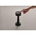 Rechargeable iron table lamp, black