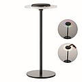 Rechargeable iron table lamp, black