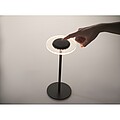 Rechargeable iron table lamp, black