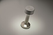 Rechargeable iron table lamp, matt silver