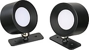 Rechargeable wall lamps set of 2, black