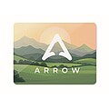 Rectangular magnet in PVC, white