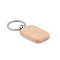 Rectangular wooden key ring