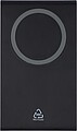 Recycled ABS 3-in-1 magnetic wireless charger Valerio, black