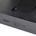Recycled ABS 3-in-1 wireless charger Elias, black