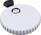 Recycled ABS mechanical dice Cian, white/black