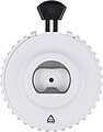 Recycled ABS mechanical dice Cian, white/black