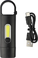 Recycled ABS mini flashlight Zai, black