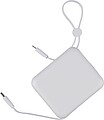 Recycled ABS powerbank Jona, white